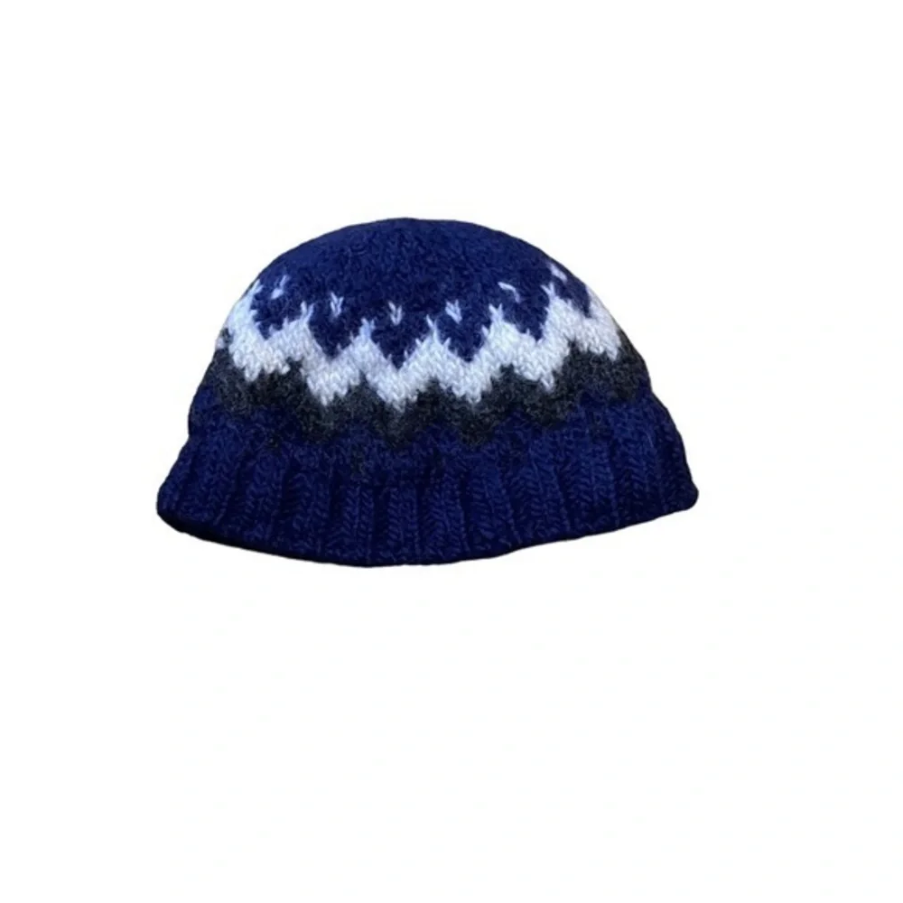 ICEWEAR Hand Knitted Icelandic Wool w Fleece Lining Unisex‎ Hat One Size